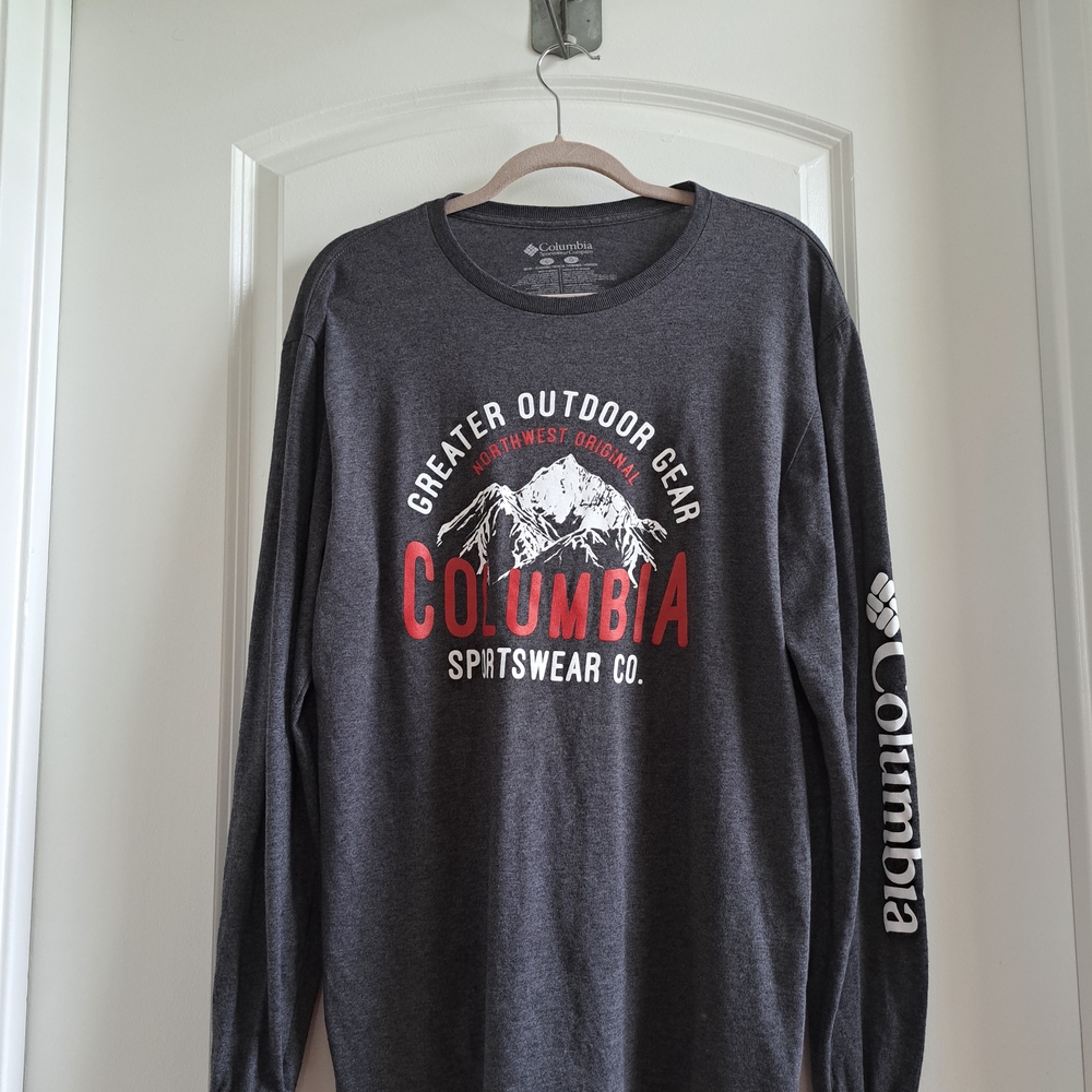 Columbia Men's Gray Long Sleeve Shirt